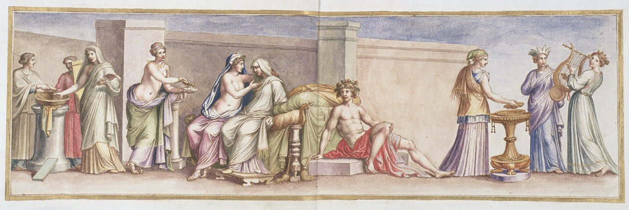 Ms Gen 1496 Plaka XLI Aldobrandini Düğün, 1674 by Pietro Santi Bartoli
