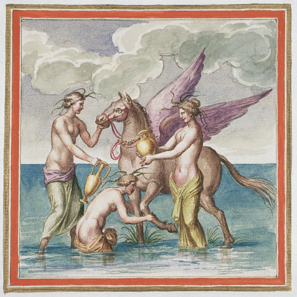 Ms Gen 1496 Plaka XXX Pegasus, 1674 by Pietro Santi Bartoli
