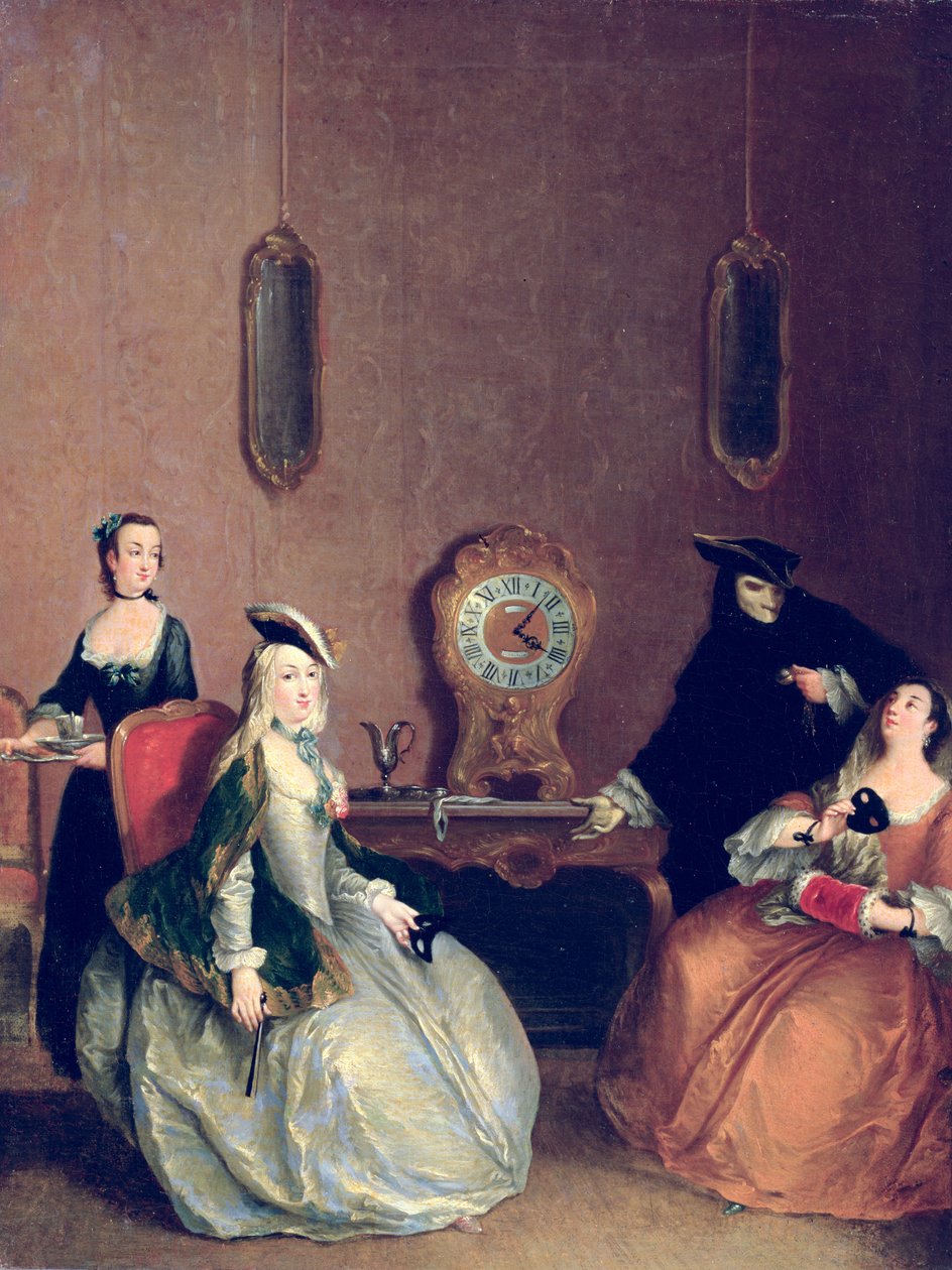 İç Mekan - Maskeli Parti by Pietro after Longhi