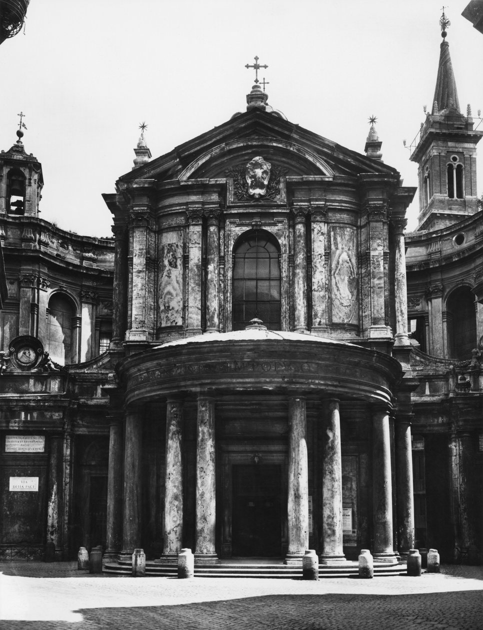 Kilise Santa Maria della Pace, cephe, 1656 by Pietro da 1596 1669 Cortona