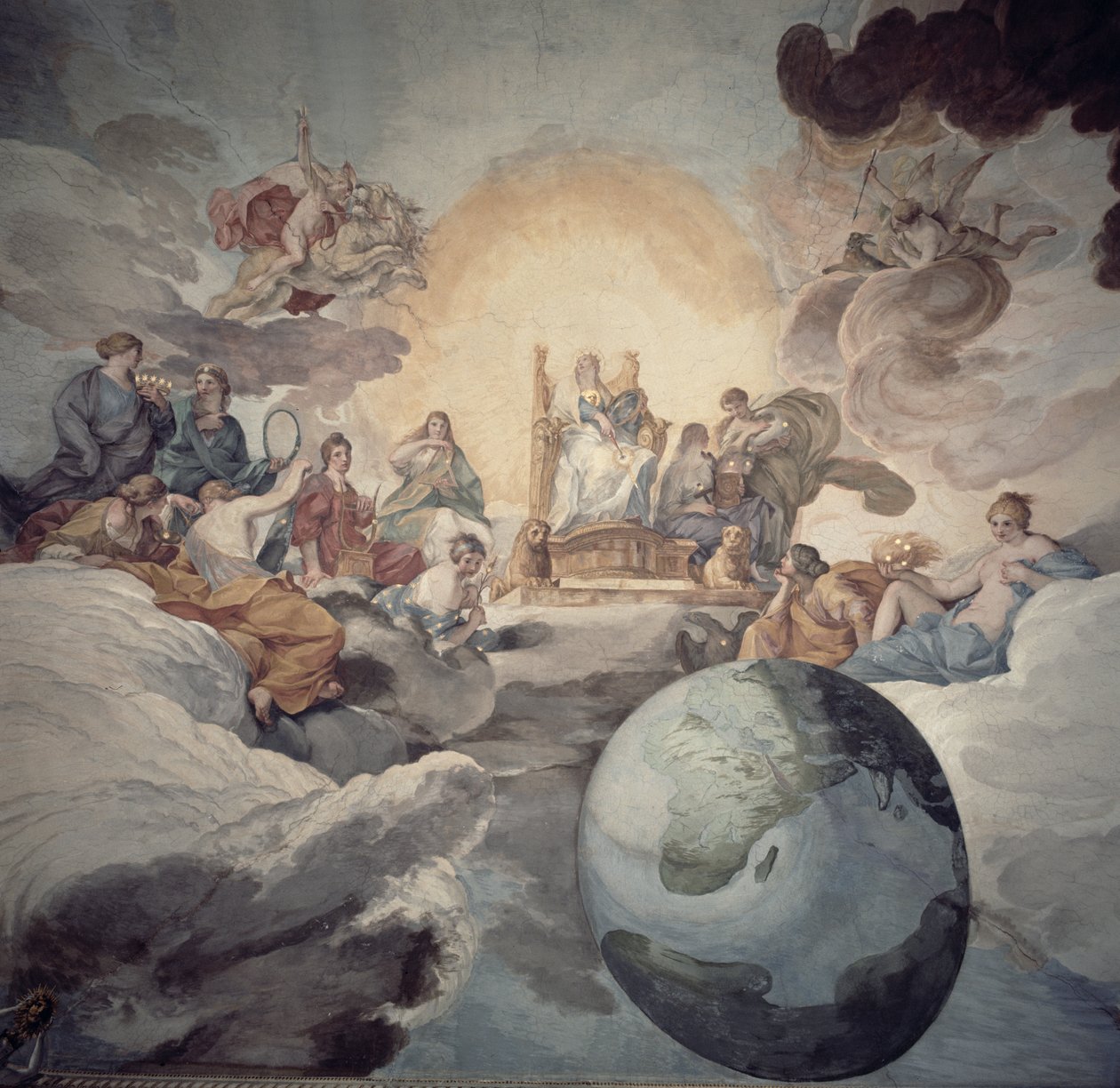 ಕಲೆಗಳ ರೂಪಕ (ಸೀಲಿಂಗ್ ಪೇಂಟಿಂಗ್)ಟರ್ಕ್ by Pietro da Cortona
