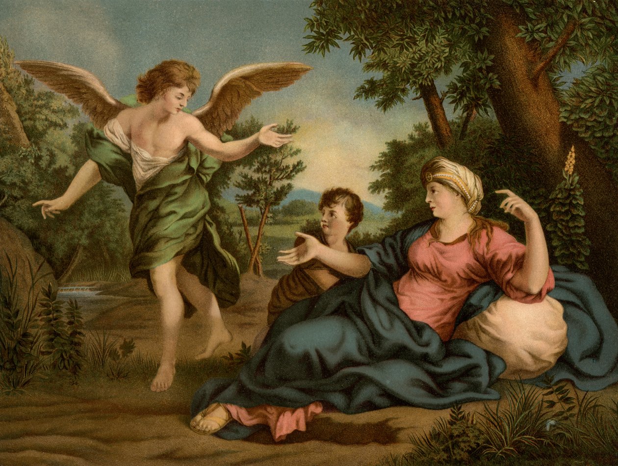 Çölde Hacer ve İsmail by Pietro da Cortona