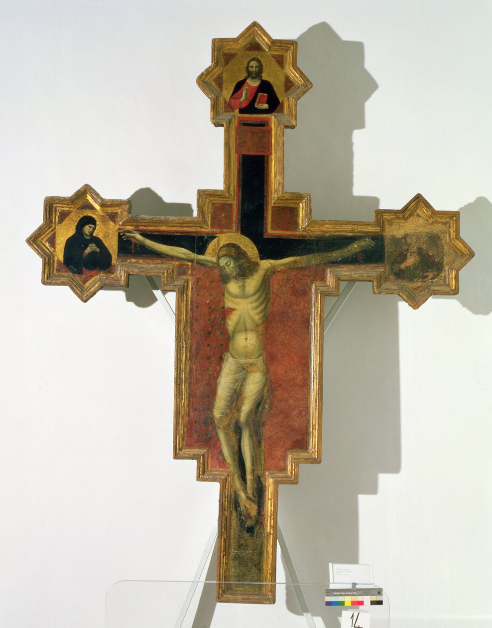 Çarmıha germe (panelde tempera) by Pietro da Rimini