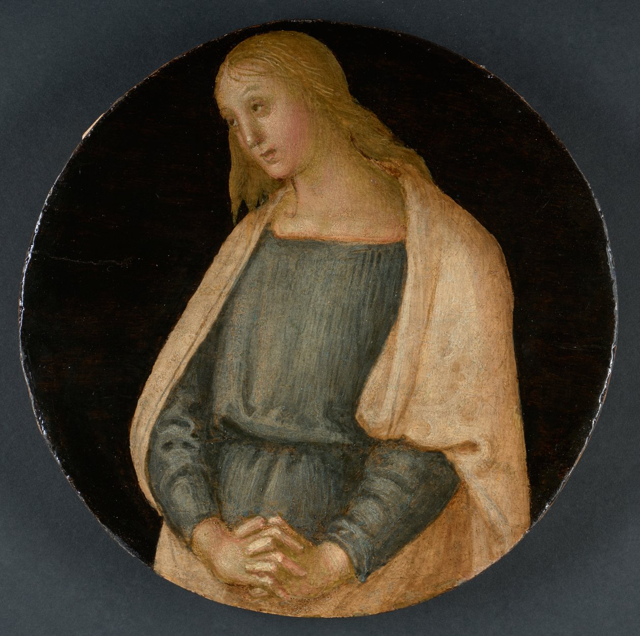 Yaslı Aziz John the Evangelist, c.1520 (panelde öfke) by Pietro Perugino