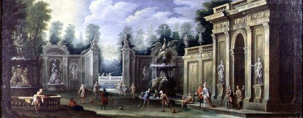 Figürlü mimari capriccio by Pietro Paltronieri
