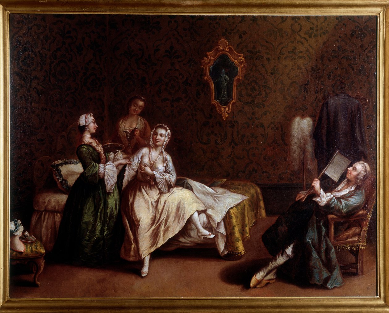 Hanımın Uyanışı (Resim, c.1740) by Pietro (after) Longhi