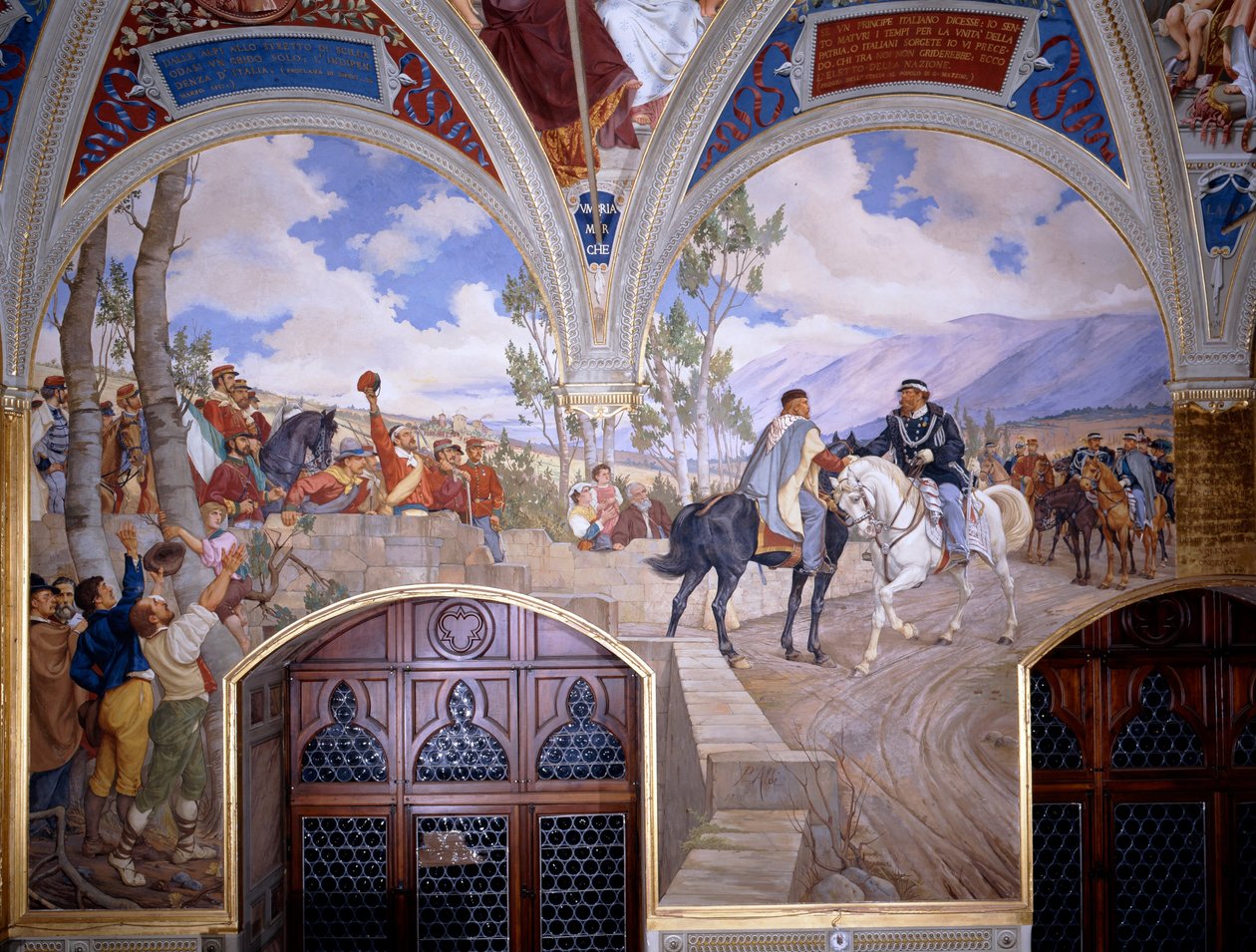 Victor Emanuel II, Giuseppe Garibaldi ile Teano