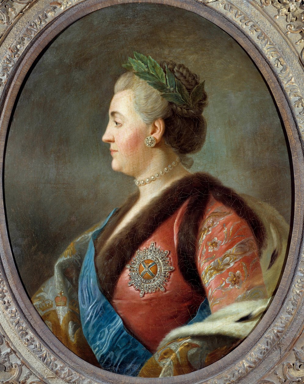 Catherine II (1729-1796), Pietro Antonio Rotari (1707-1762) tarafından Rusya Imperator
