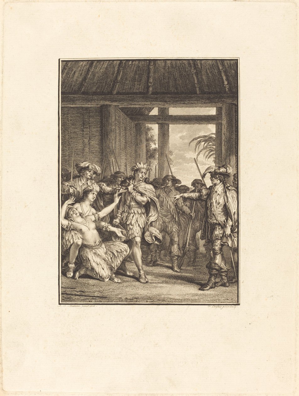 Yeni dünyanın keşfi by Pietro Antonio Martini after Jean Michel Moreau