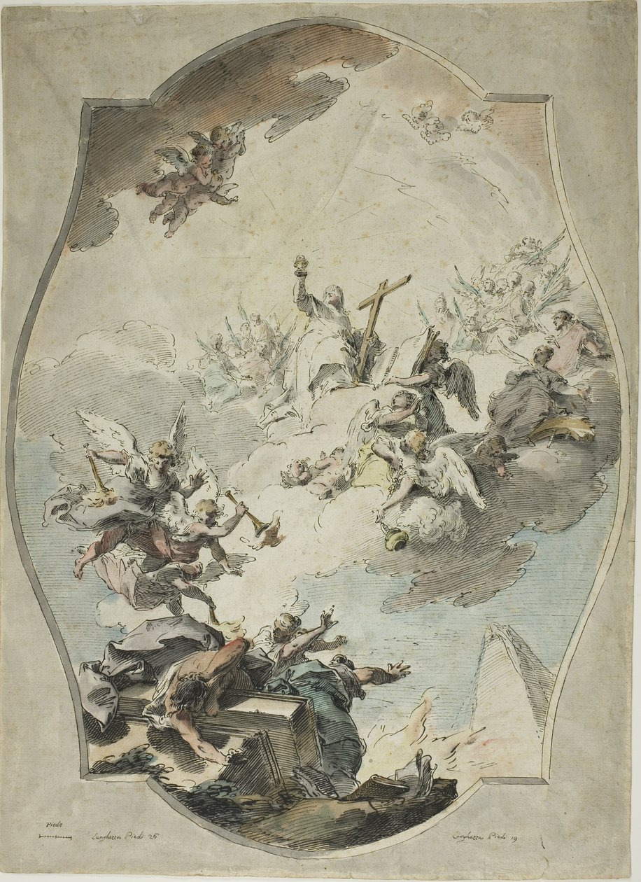 Sapkınlığı Aşan İnanç (rekto); Sapkınlığın Üstesinden Gelen İnançtan Sonra Takip (verso) by Pietro Antonio Novelli