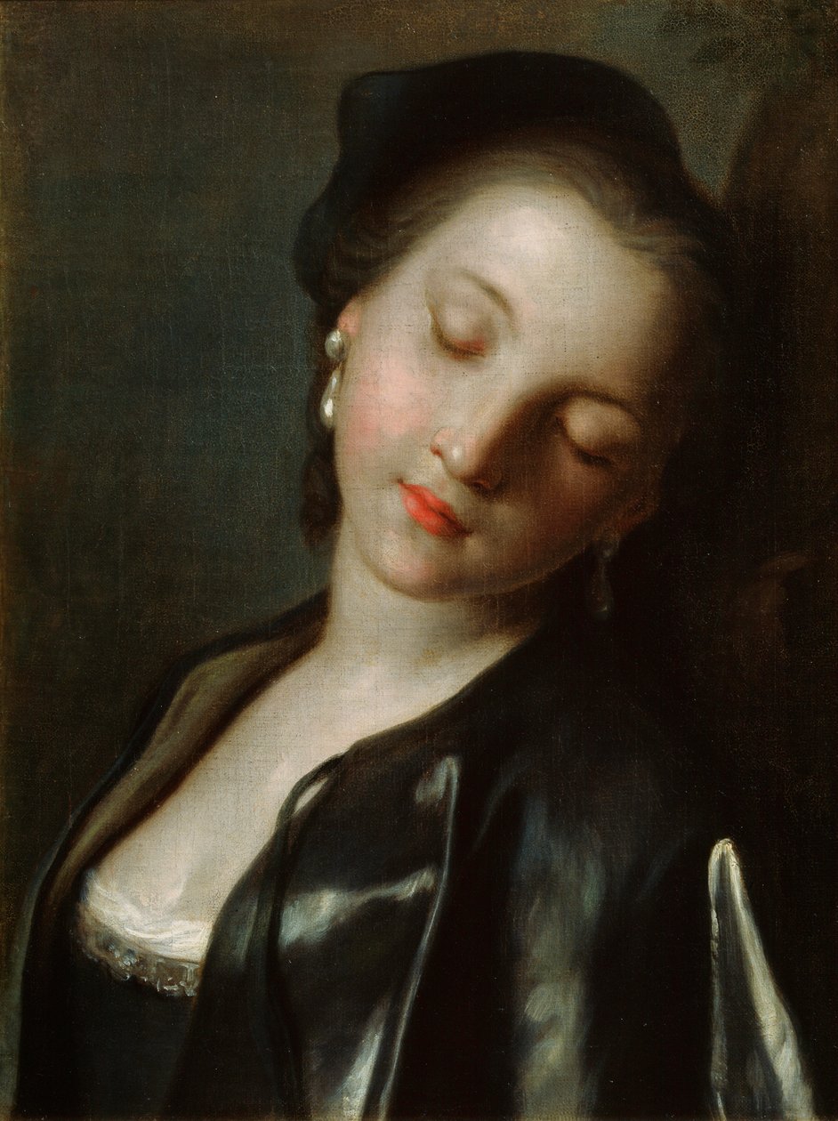 Uyuyan Genç Kadın, 18. yüzyılın ortaları by Pietro Antonio Rotari