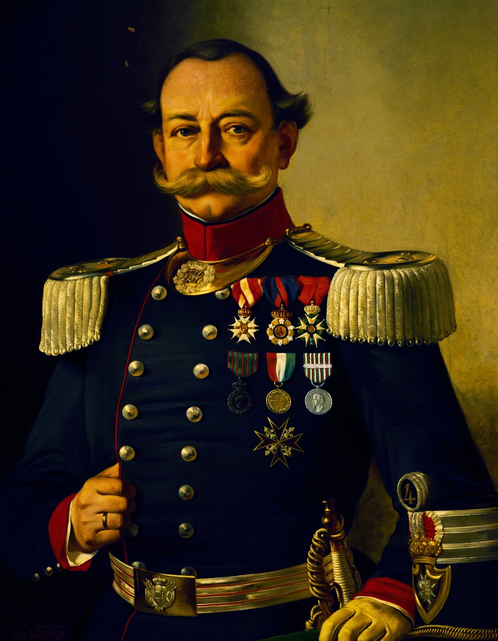 İtalyan Albay Portresi (tuval üzerine yağlı boya) by Pietro Baldini