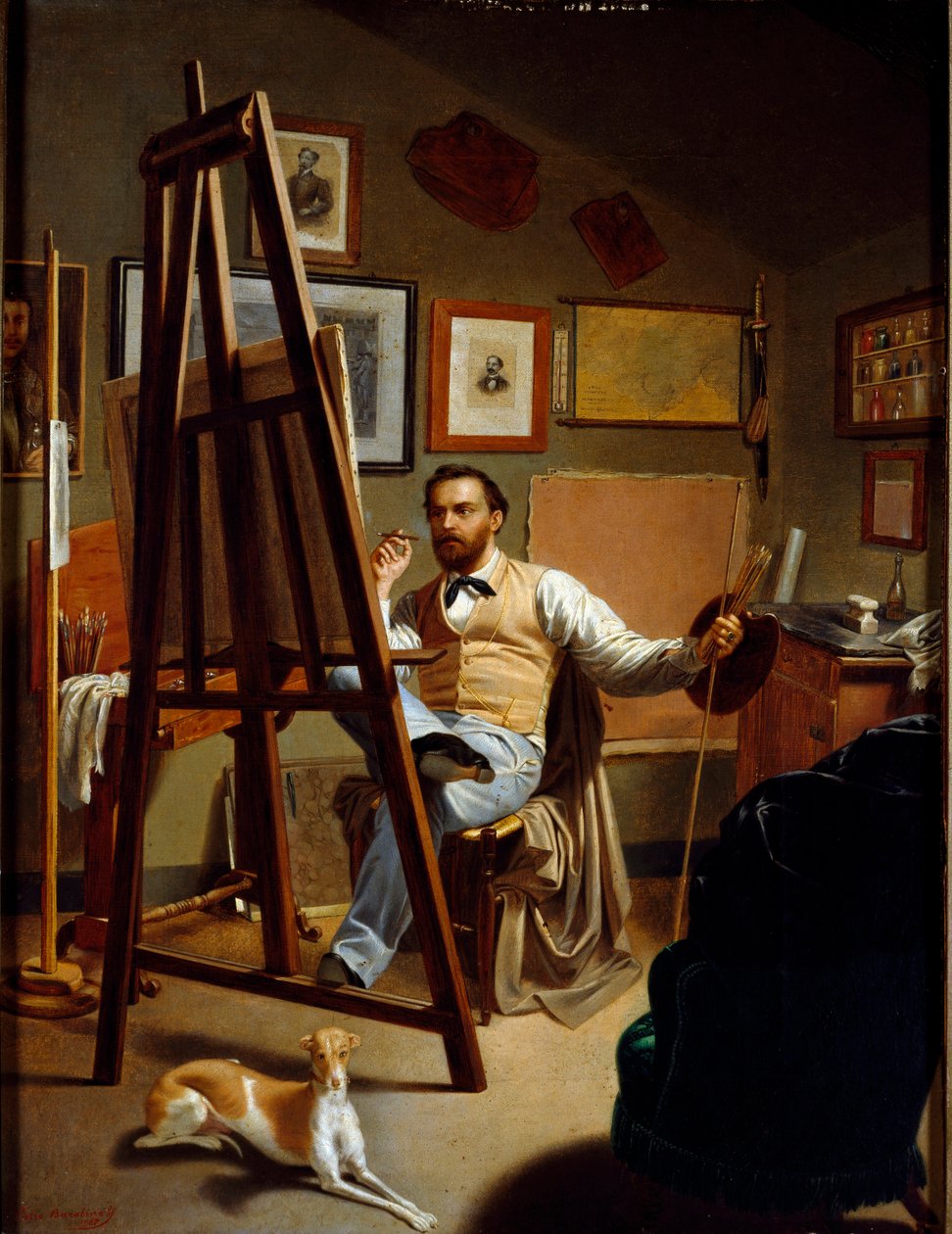 Ressamın stüdyosu. Pietro Barabino