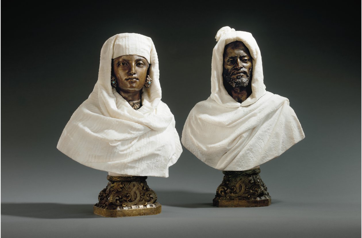 Bir Şeyh ve Şeyha Büstleri, 1865-70 dolayları by Pietro Calvi