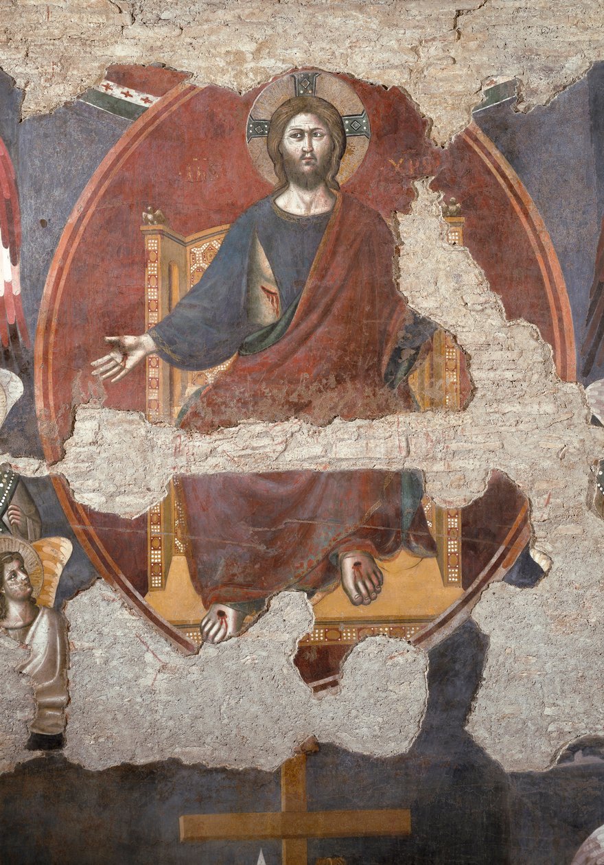 Son Yargı: İsa koz. Detay. (Fresk by Pietro Cavallini