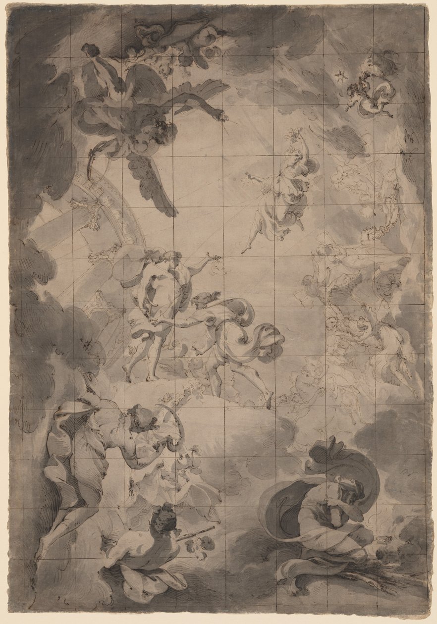 Aurora ve Apollo Çalışmaları by Pietro Fancelli