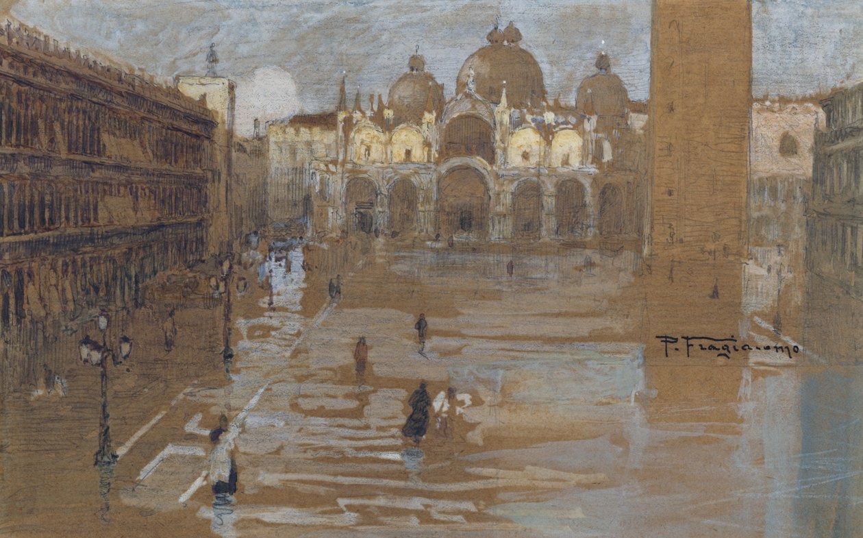 San Marco Meydanı by Pietro Fragiacomo