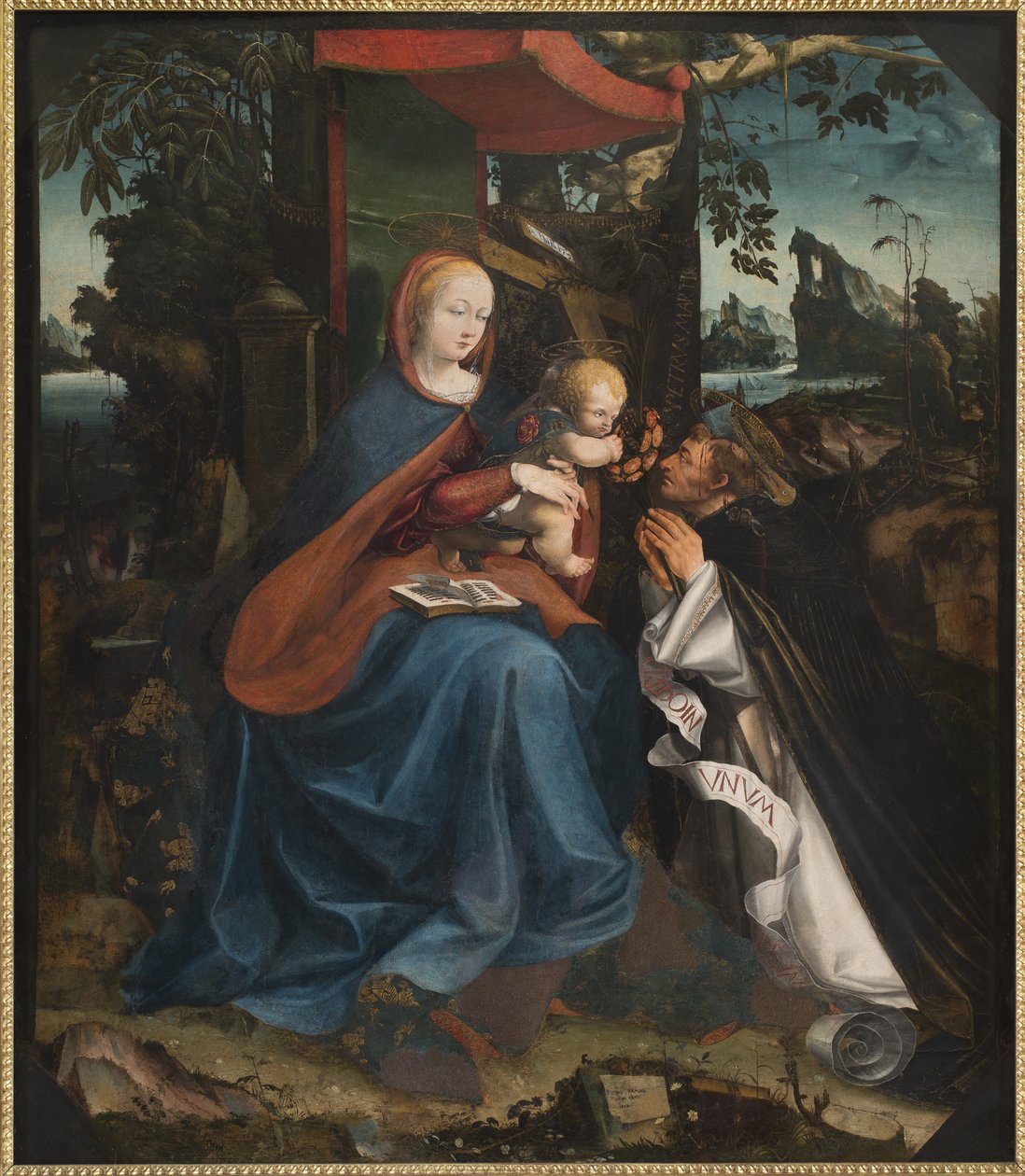 Madonna ve Çocuk ve Aziz Peter Şehit, 1525 by Pietro Grammorseo