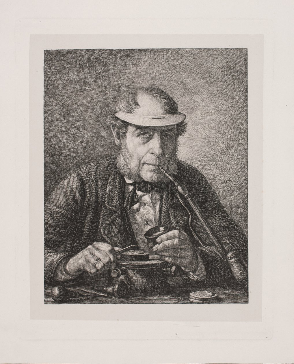 Sanatçının babası madalya sahibi F.C. Krohn by Pietro Købke Krohn