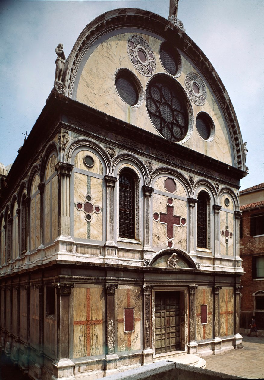 Pietro Lombardo (1435-1515) 1481-1489 Venedik, İtalya tarafından yapılan Santa Maria dei Miracoli Kilisesi