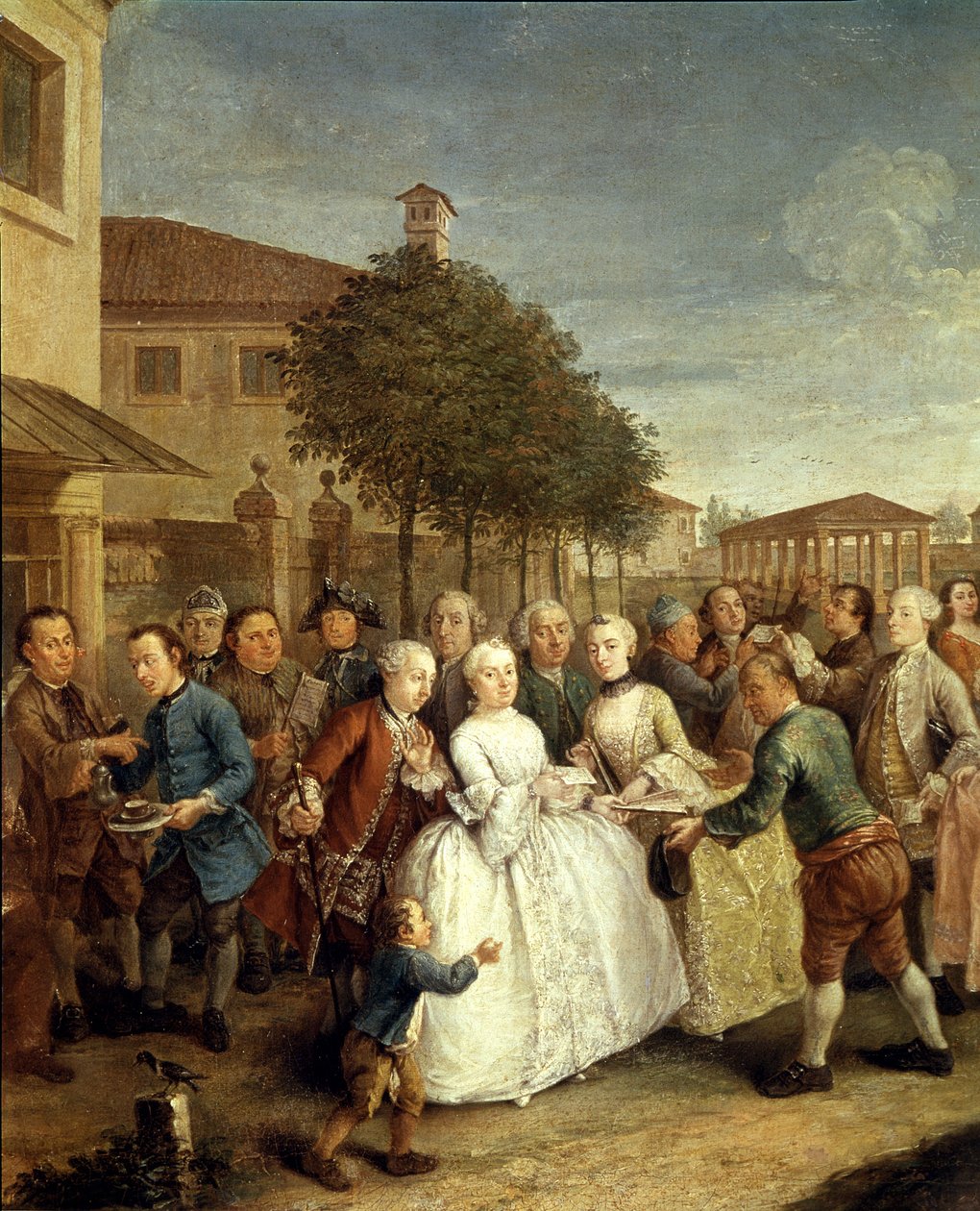 Villa Widmann'da Bir Parti, 1750 dolayları (tuval üzerine yağlıboya) by Pietro Longhi