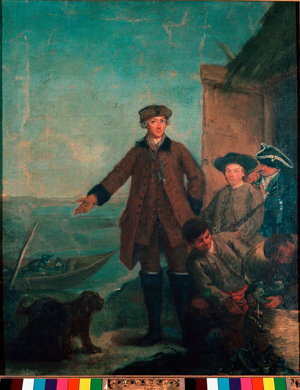 Gölde Ördek Avı Pietro Longhi (1702-1785) 1765-1770 Güneş Tablosu. 61x50 cm Venedik Pinacoteca Querini-Stampalia by Pietro Longhi