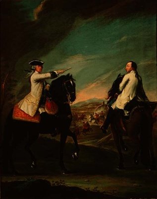 Guglielmo de Montfort ve Saha Görevlisi by Pietro Longhi
