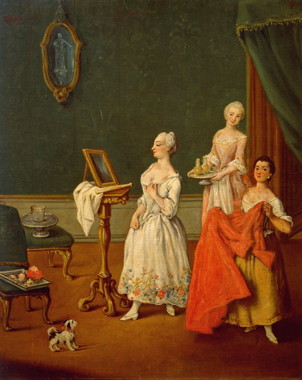 Lady Tuvalette, Pietro Longhi (1701-1785), tuval üzerine yağlıboya, 61x50 cm by Pietro Longhi