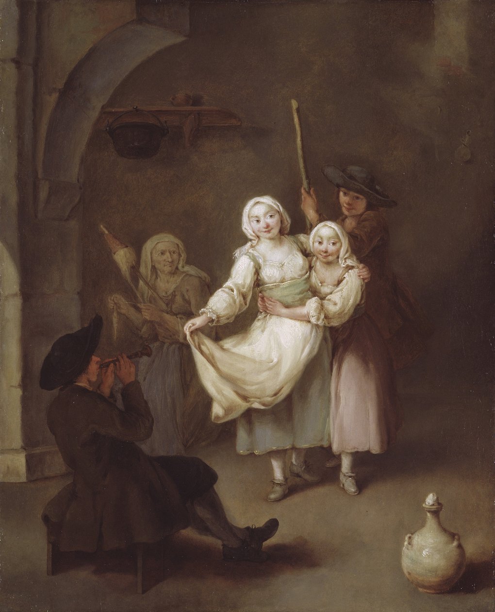 Dans, c.1750 (tuval üzerine yağlı boya) by Pietro Longhi