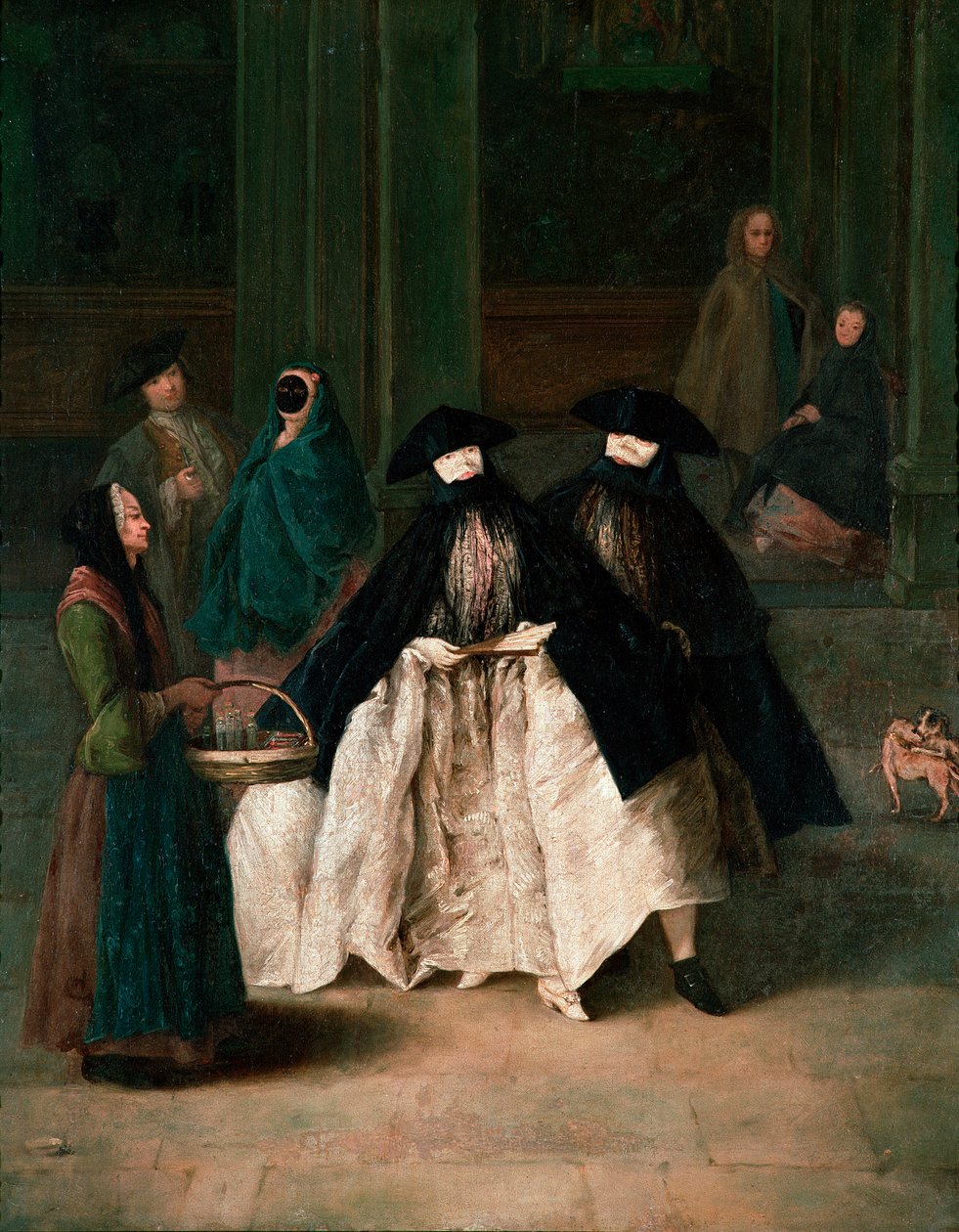 Parfüm Satıcısı, c.1756 (tuval üzerine yağlı boya) by Pietro Longhi
