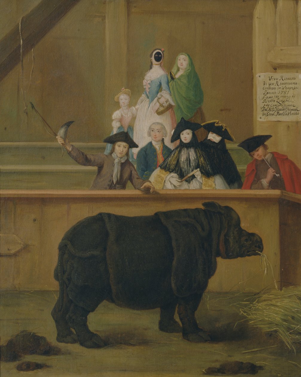 Gergedan, 1751 by Pietro Longhi