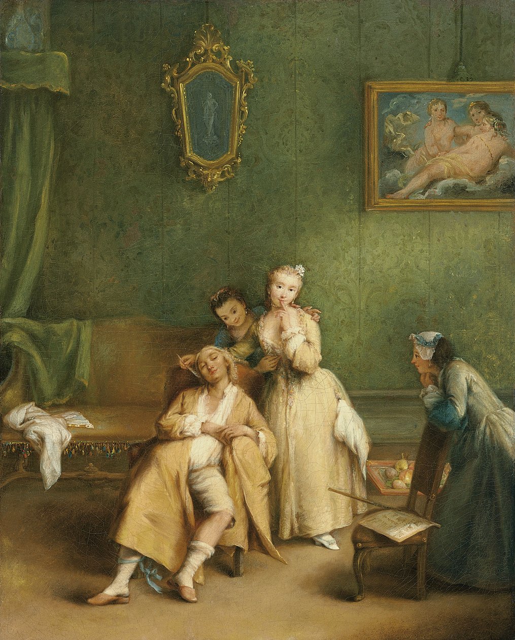 Gıdıklama, c. 1755 by Pietro Longhi