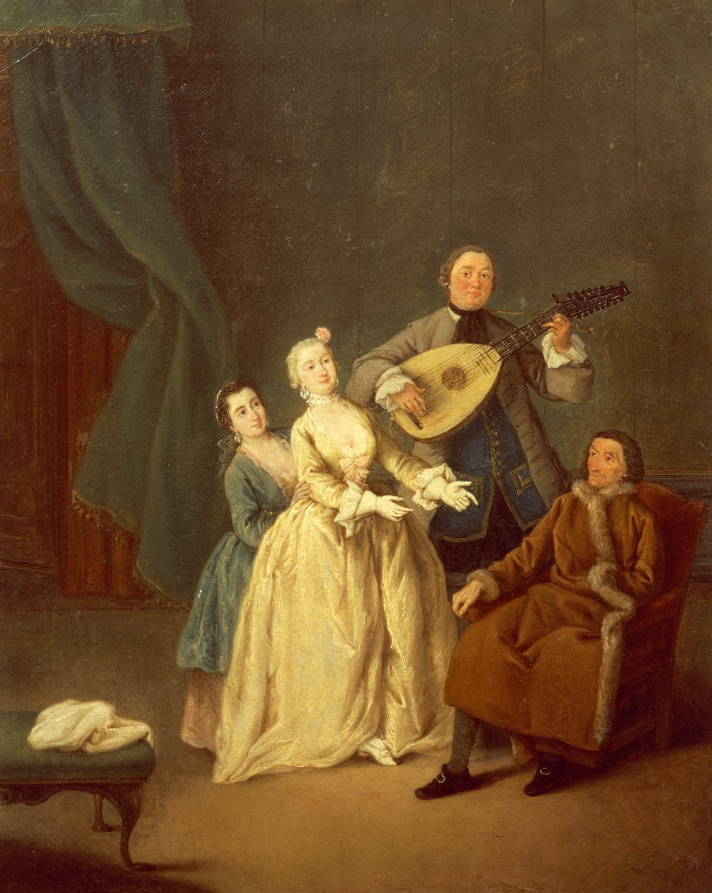 Konçerto veya konserdeki aile by Pietro Longhi