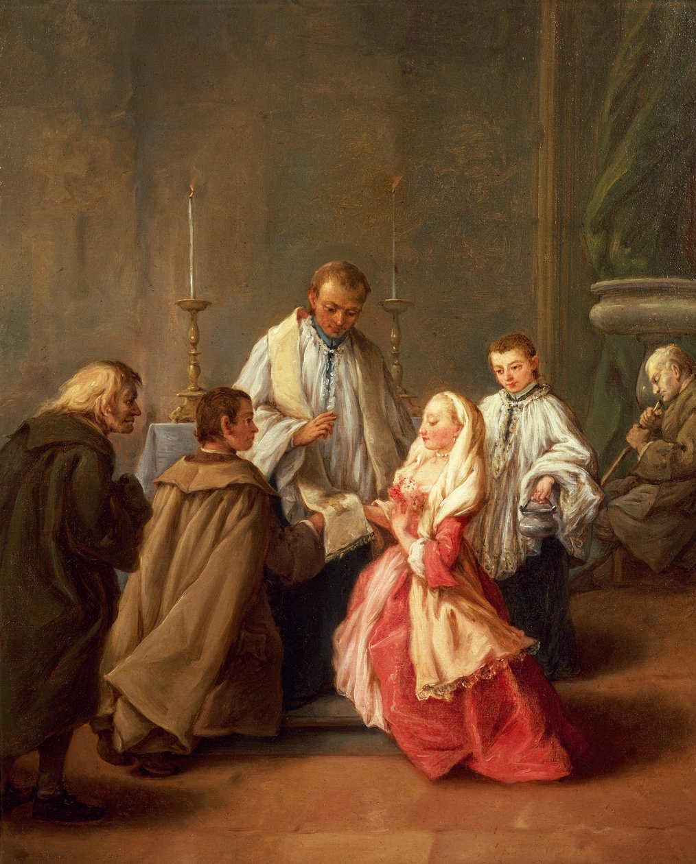 Yedi Ayin: Evlilik Pietro Longhi (1701-1785), tuval üzerine yağlıboya, 61x50 cm, 1755-57