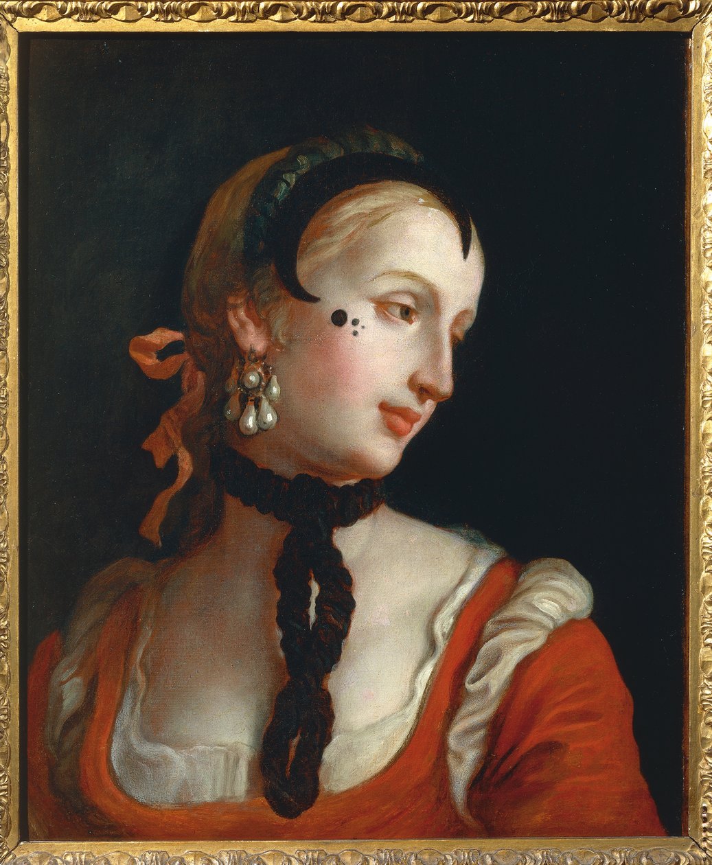 Venedik: Güzel Noktalı Kadın, Pietro Longhi by Pietro Longhi