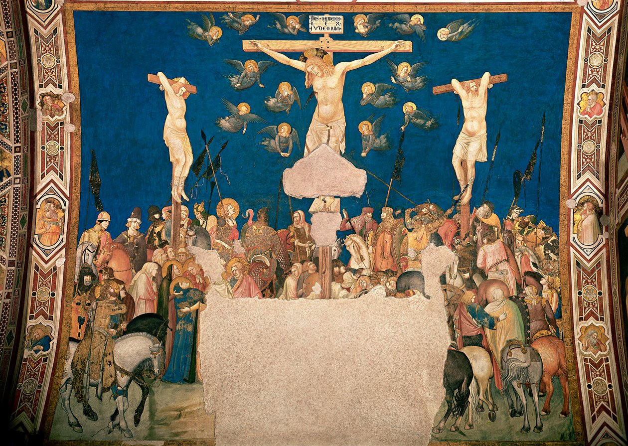 Çarmıha Germe Fresk Pietro Lorenzetti (1280/5 civarında-1348) 1335-1340 San Francesco Bazilikası, Aşağı Kilise, Assisi by Pietro Lorenzetti