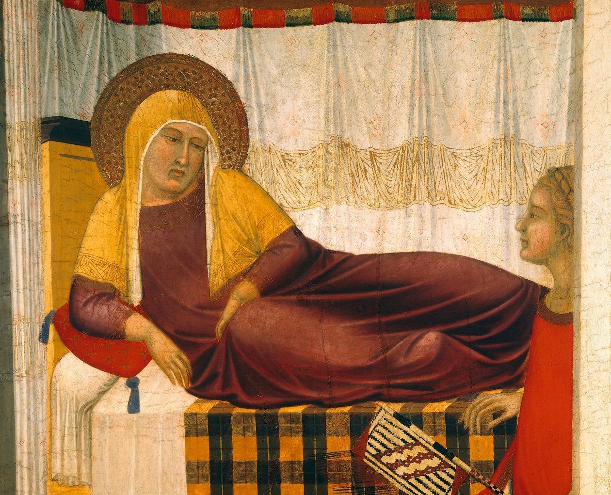 Pietro Lorenzetti (yaklaşık 1280-1348), ahşap üzerine mizaç by Pietro Lorenzetti
