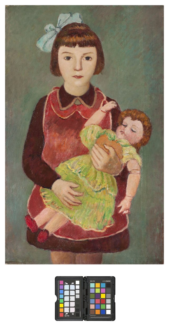 Oyuncak bebekli genç kız, 1928 by Pietro Marussig