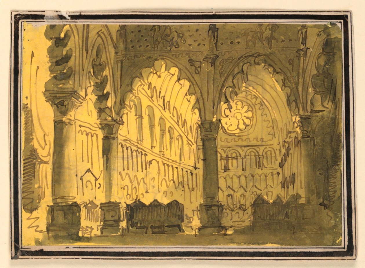 Sahne Tasarımı, Kilise İçi by Pietro Narducci