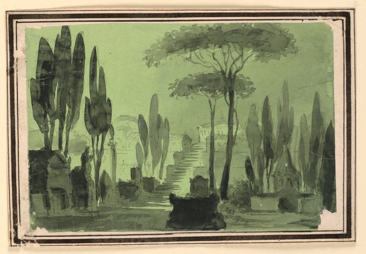 Sahne Tasarımı, Mezar Arası Merdivenler by Pietro Narducci