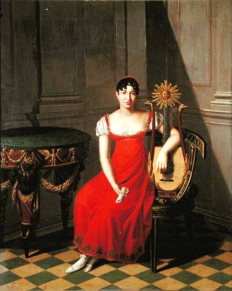Arp udlu bayan (panelde yağ) by Pietro Nocchi