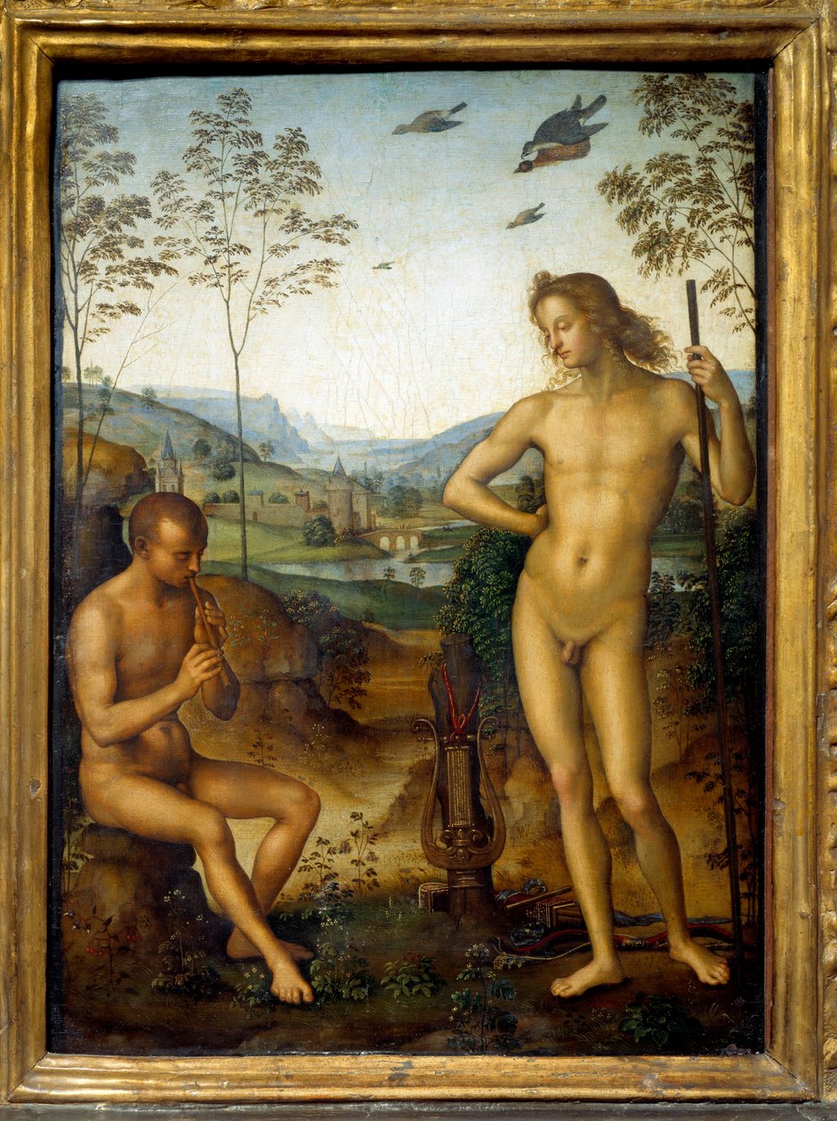 Apollo ve Marsyas “” Marsyas, lir kralı Apollon