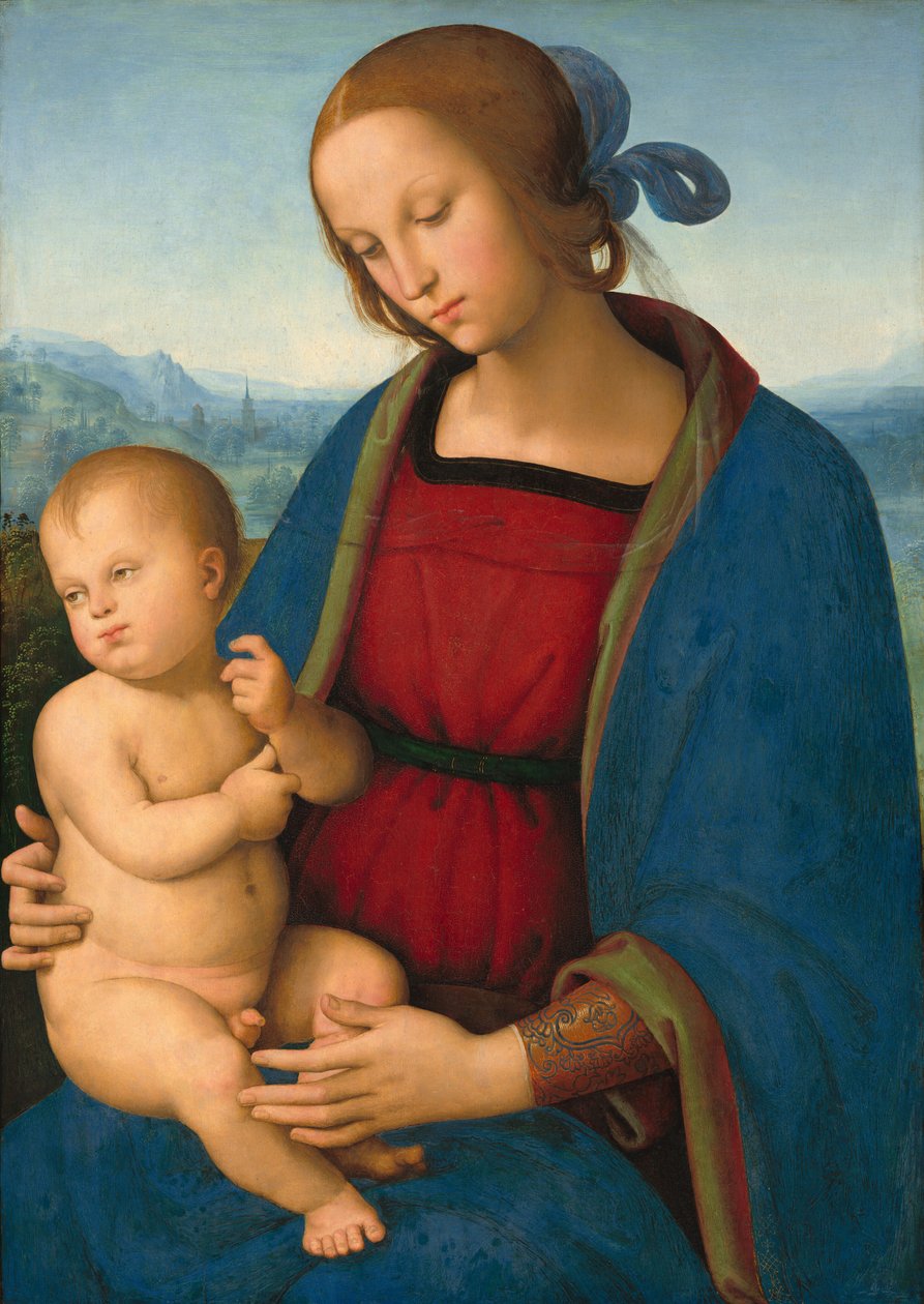 madonna ve çocuk by Pietro Perugino