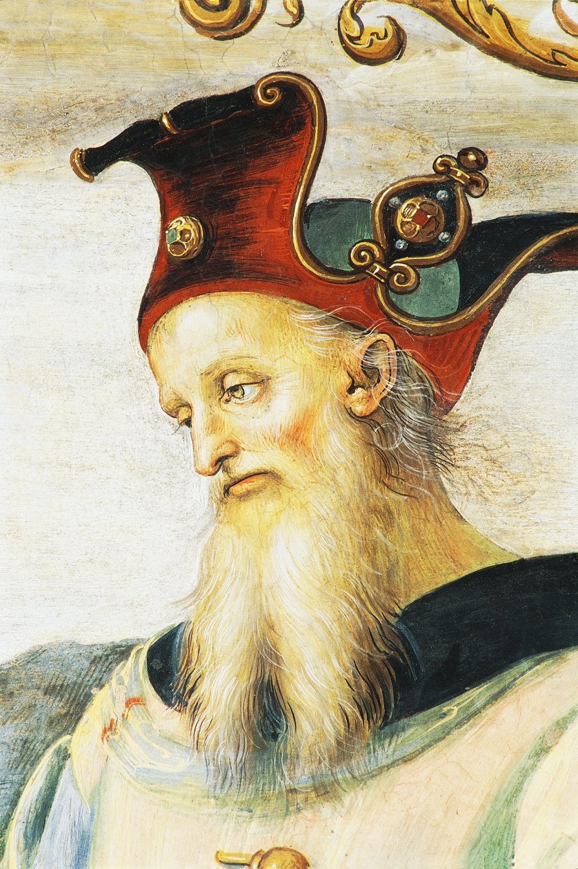 Perikles, Perugino tarafından (yaklaşık 1450-1523), fresk, Seyirci Salonu, Collegio del Cambio (Değişim Koleji), Priors Palace, Perugia, Umbria, İtalya by Pietro Perugino