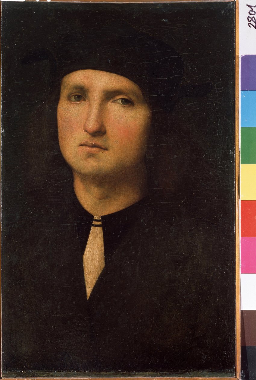 Genç bir adamın portresi. Pietro di Cristoforo Vannucci