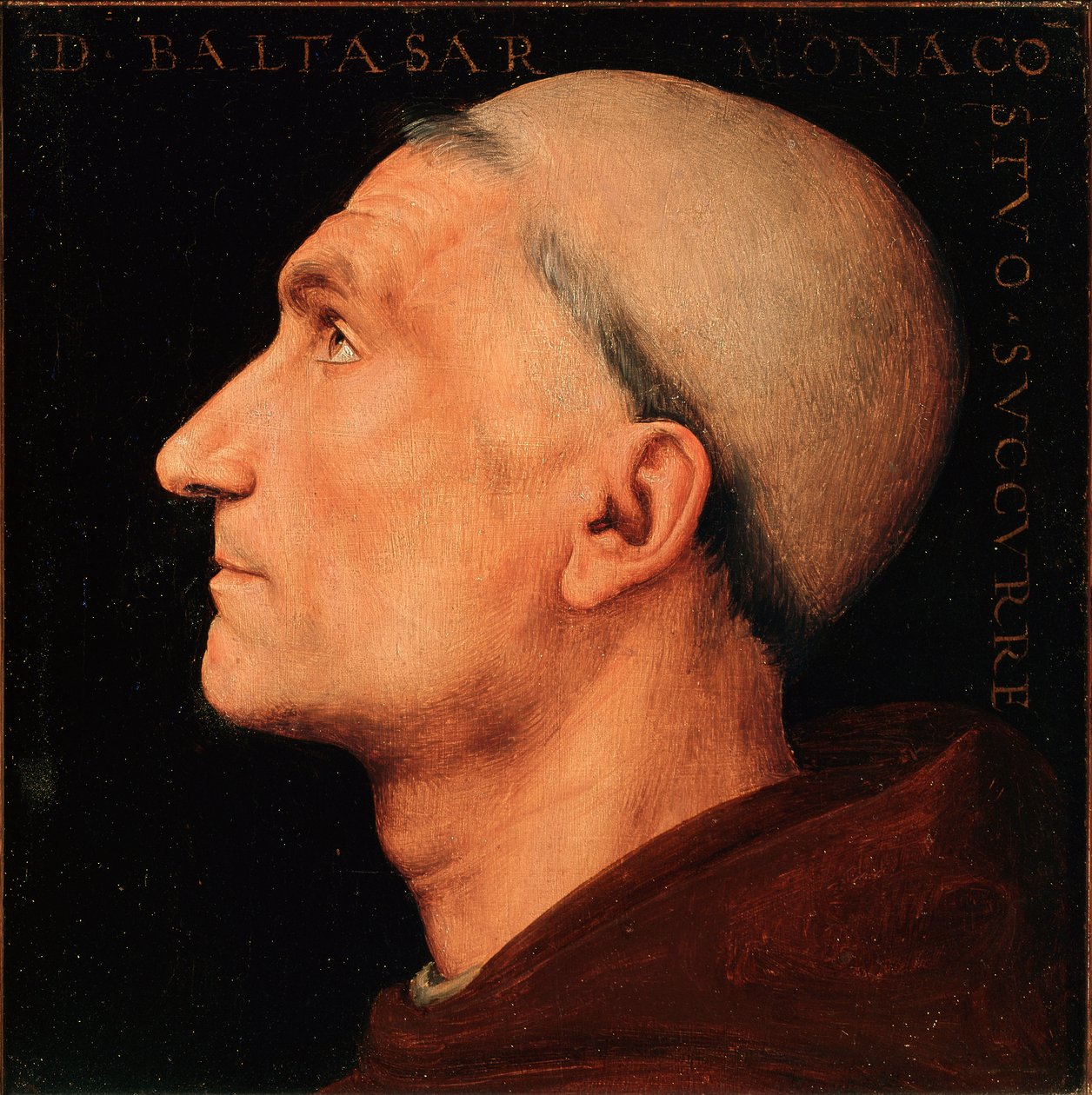 Vallombrosa Manastırı keşişi Antonio di Angelo tarafından Don Baldassarre portresi Vallombreuse manastırının bir keşiş profili. Pietro Vannucci dit il Perugino tarafından tablo (Perugin by Pietro Perugino