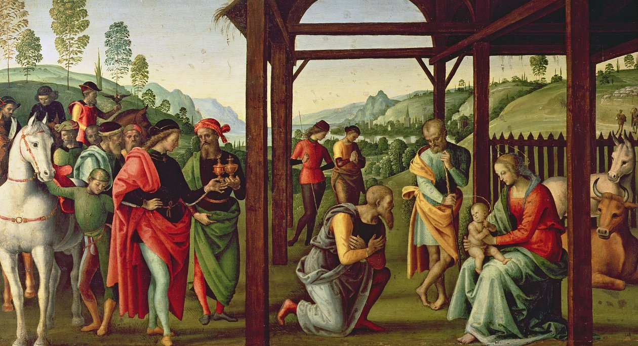 Magi'nin Tapınması (ayrıca bkz. 94949) by Pietro Perugino