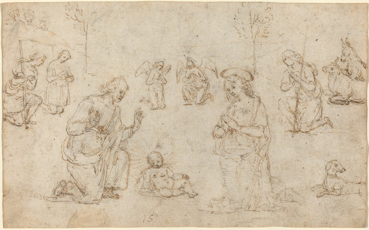 Çobanların hayranlığı by Pietro Perugino