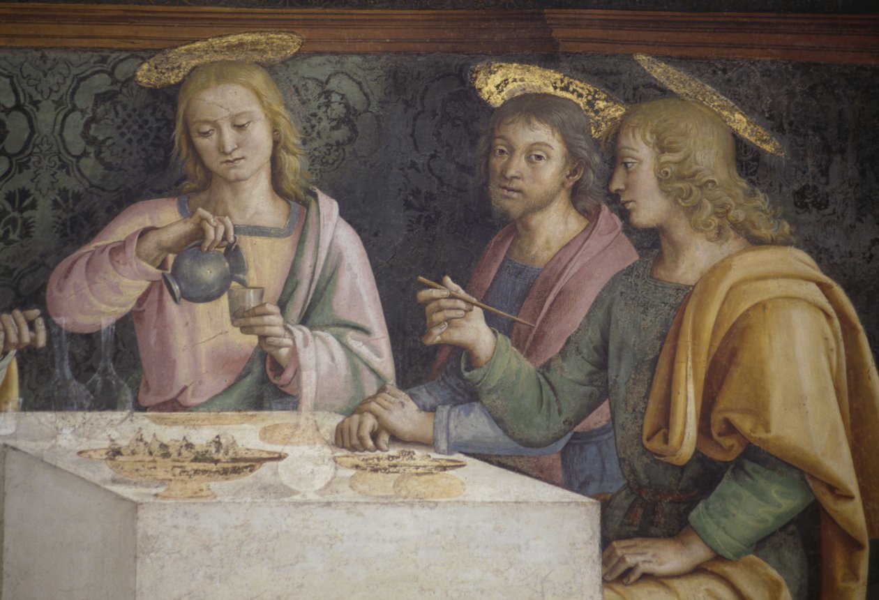 Son Akşam Yemeği (detay) by Pietro Perugino