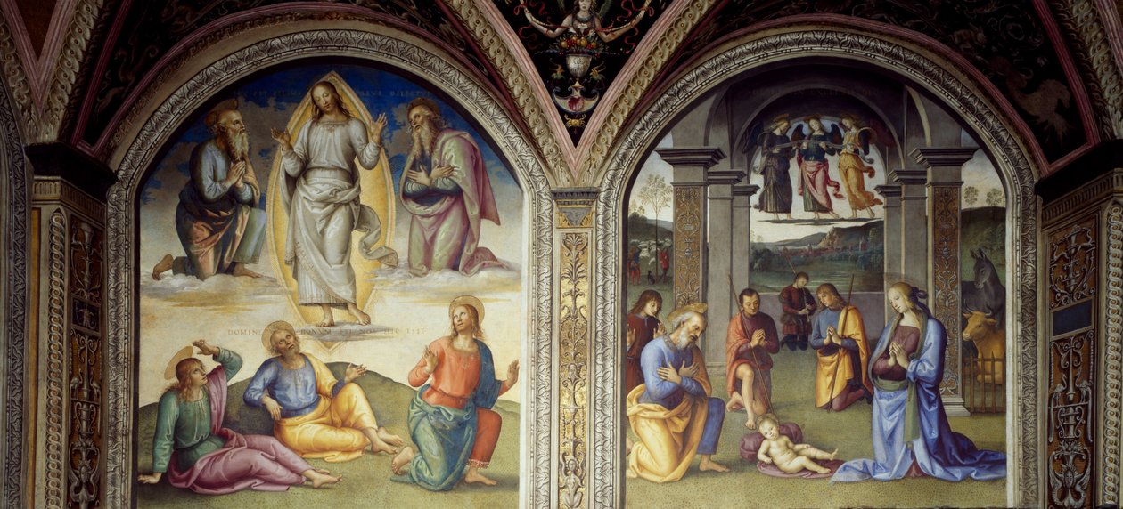 Başkalaşım ve Doğuş by Pietro Perugino